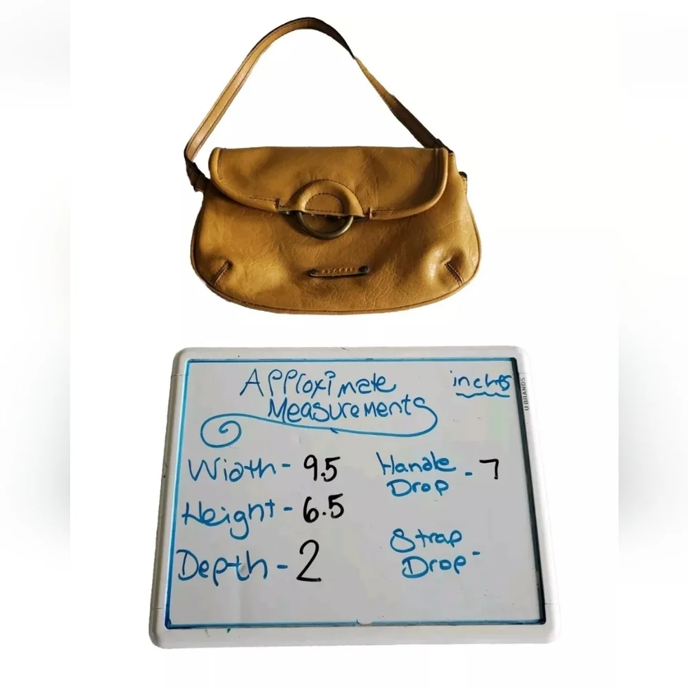 Liz Claiborne AXCESS Small Rust Copper Faux Leather Shoulder Bag Wristlet Purse
